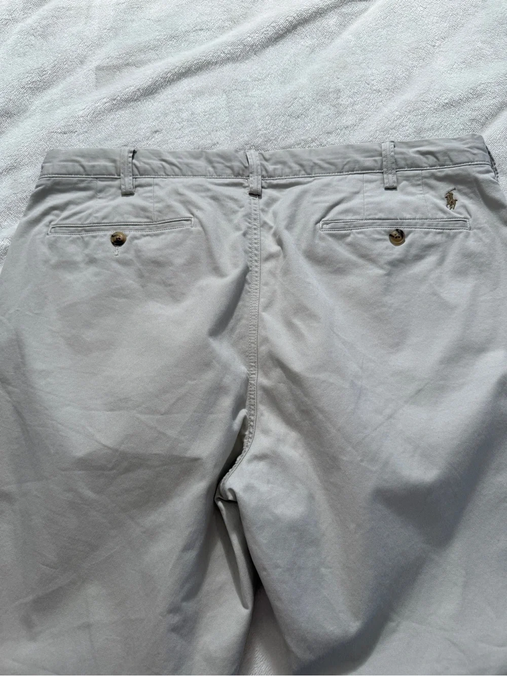 Polo Ralph Lauren Tan Khaki Stretch Straight Fit Chino Trousers Size 36